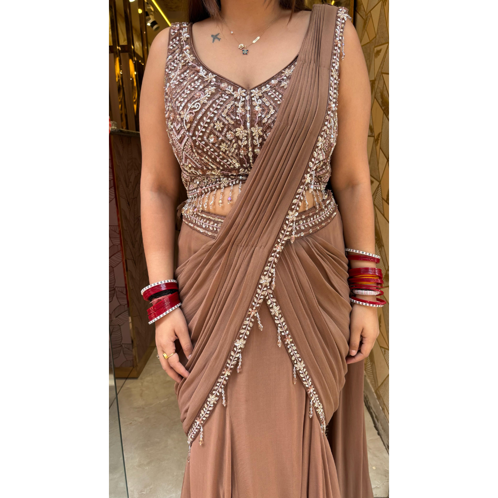 "KIARA" MOCHA DRAPE