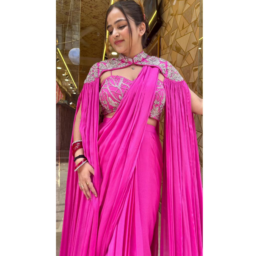 PINK DRAMA DRAPE