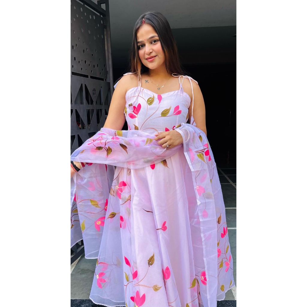 "HASSI" FLORAL HANDPAINT SUIT