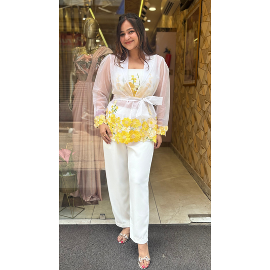"SUMY" FLORAL - 3 PIECE CORDSET