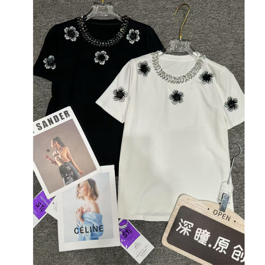 "FLOWER" DESIGNER TOP