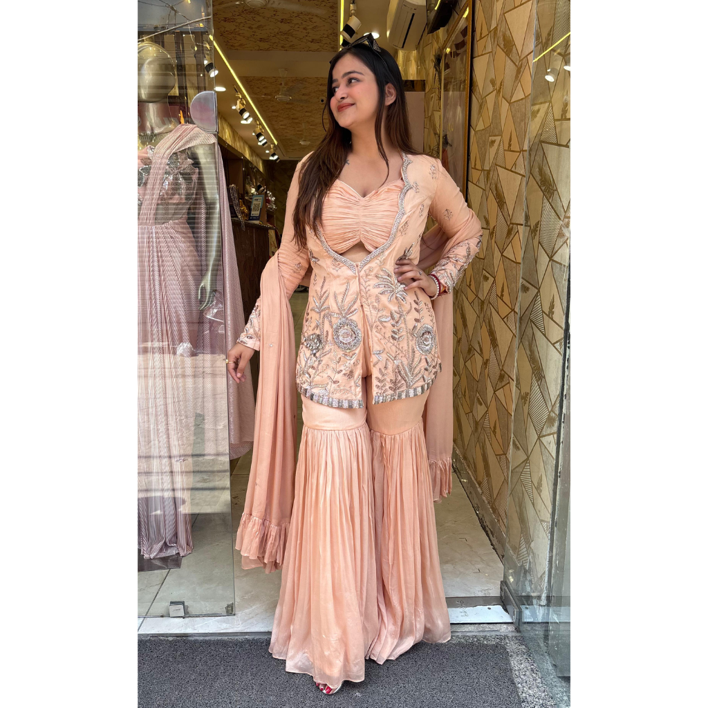 "RICHA" DESIGNER SUIT WITH BUSTIER