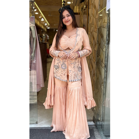"RICHA" DESIGNER SUIT WITH BUSTIER