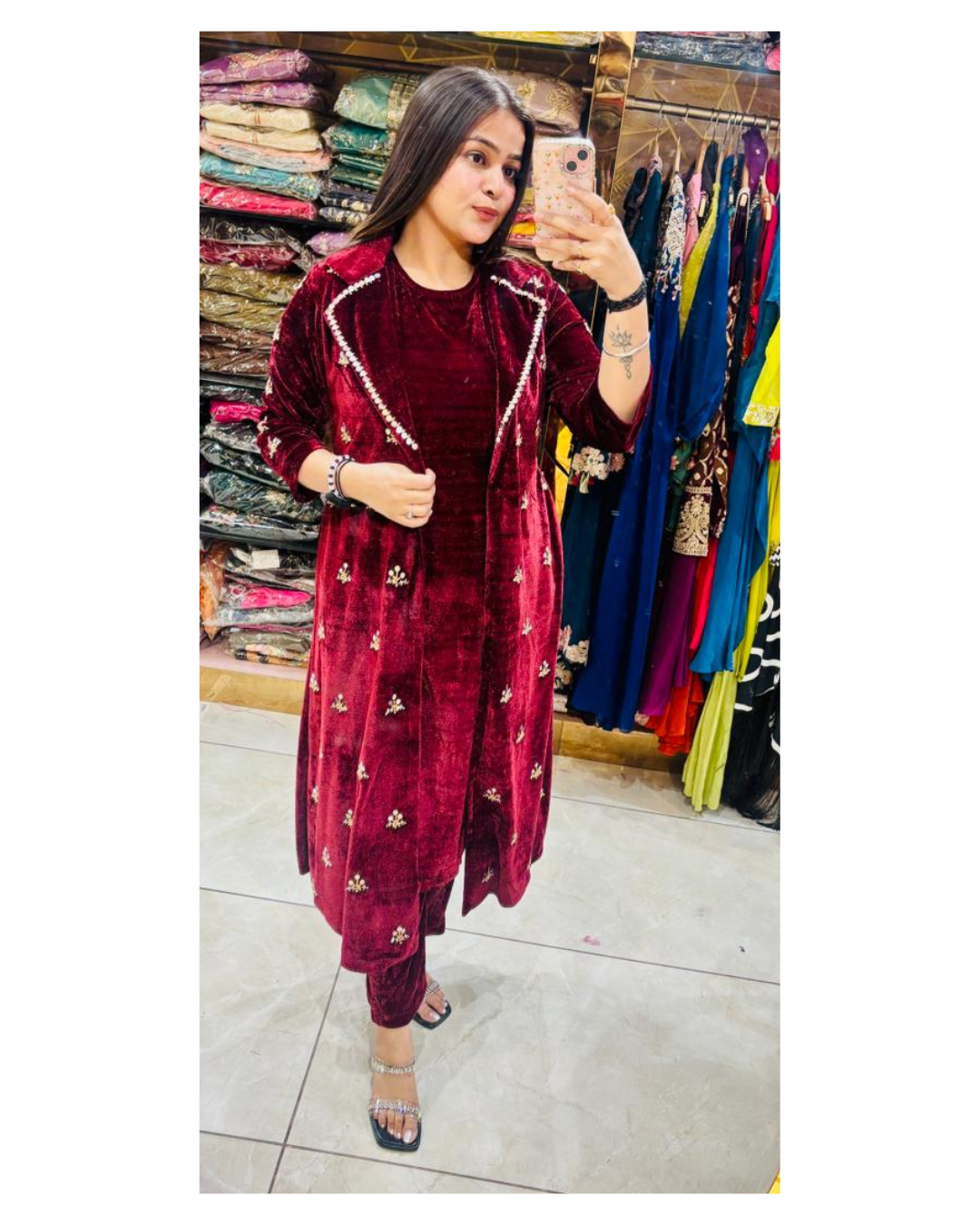 SABA-VELVET THREE PIECE