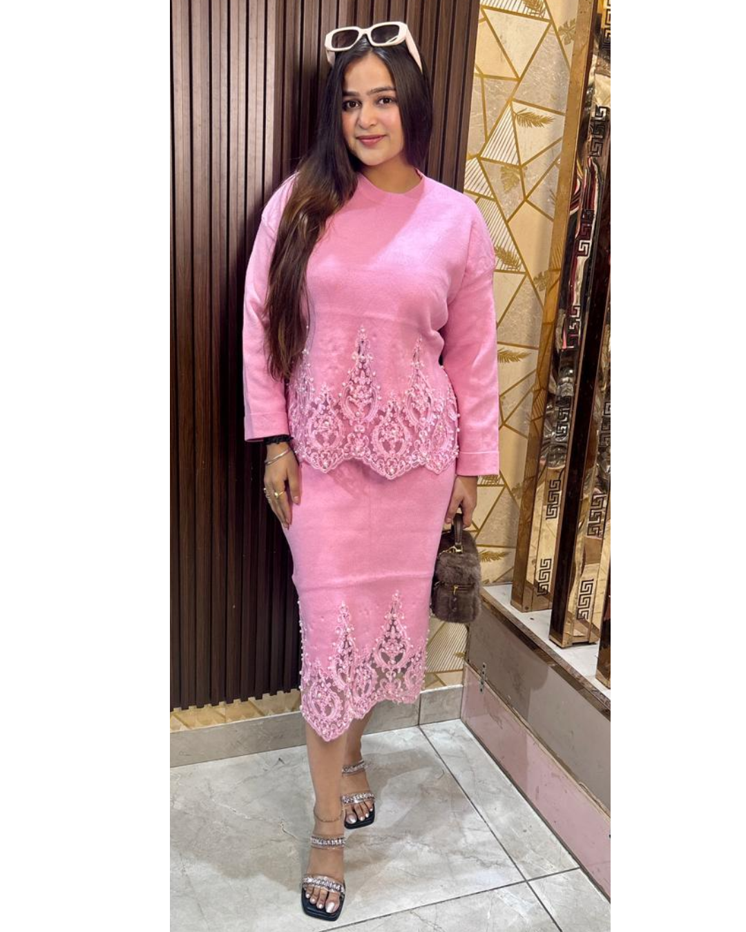 SOFIA-WOOLLEN SKIRT SET