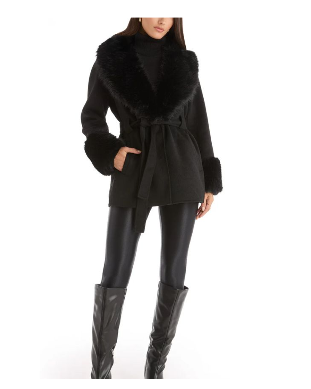 FUR COATS WITH DEATTCAHBLE FUR