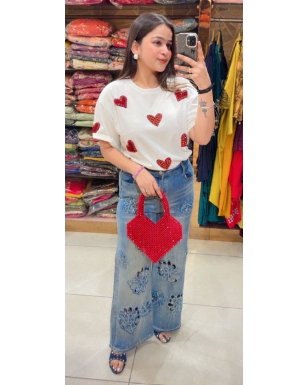 LOVER-STUDDED TEE