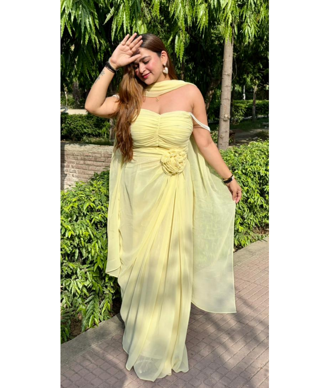 FIONA-DRAPE DRESS