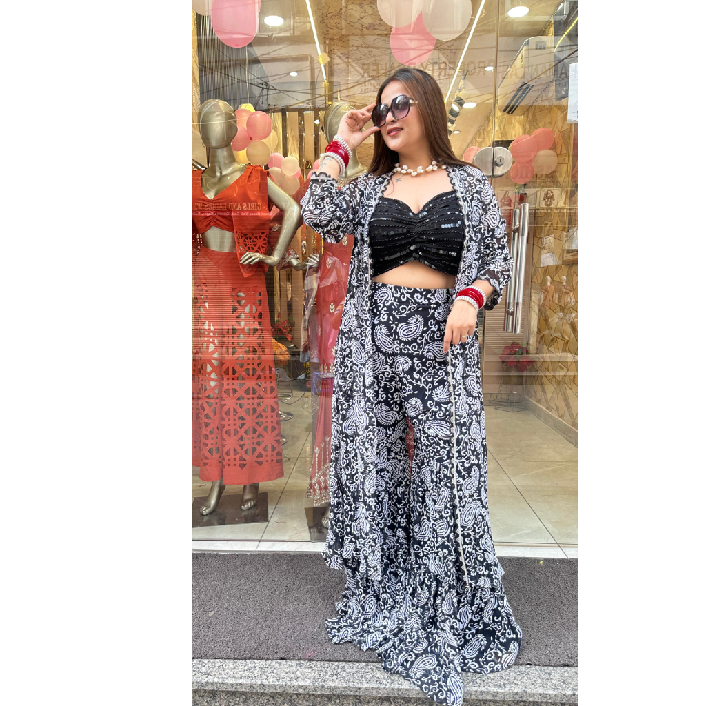 "SUSH" 3 PIECE  BLACK INDOWESTERN