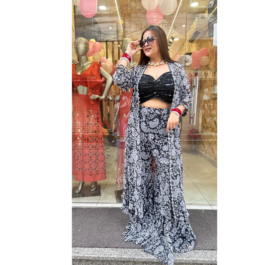 "SUSH" 3 PIECE  BLACK INDOWESTERN