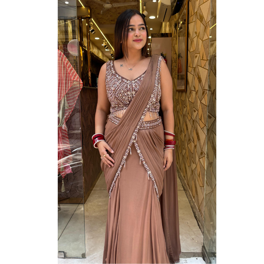"KIARA" MOCHA DRAPE