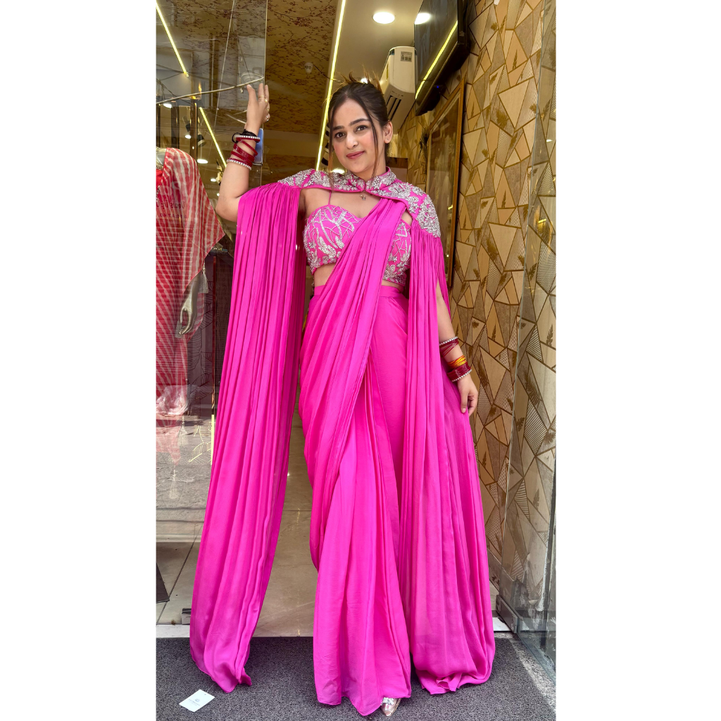 PINK DRAMA DRAPE