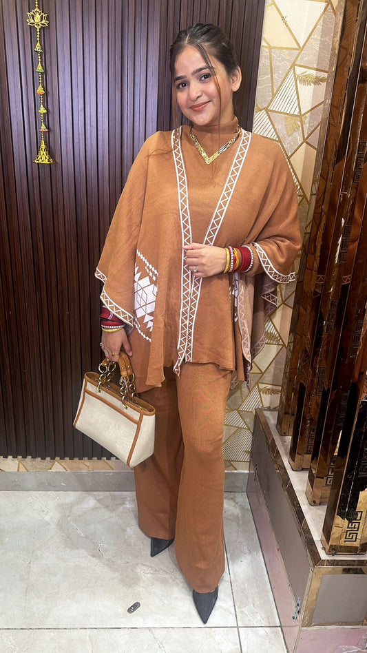 Poncho 3 piece woollen piece