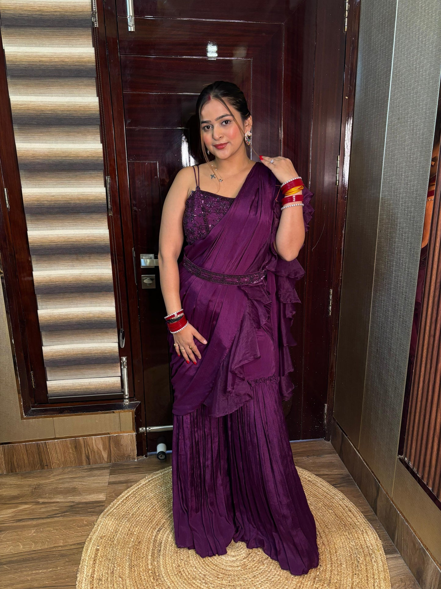 Drama Drape Sharara Saree