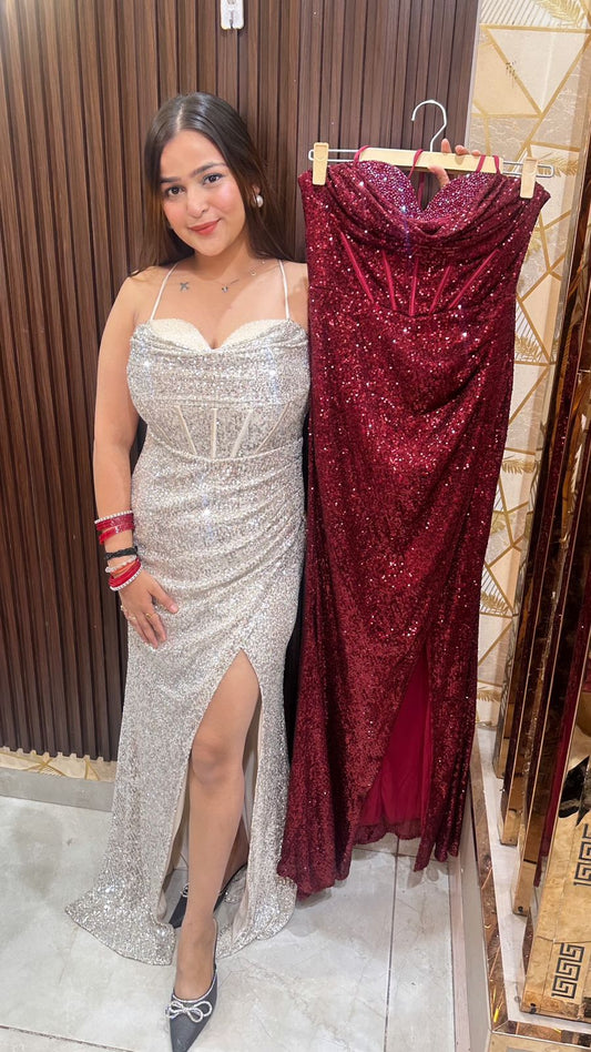 Long Tira Party Dress
