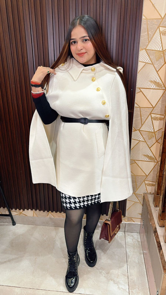 Long Poncho with belt