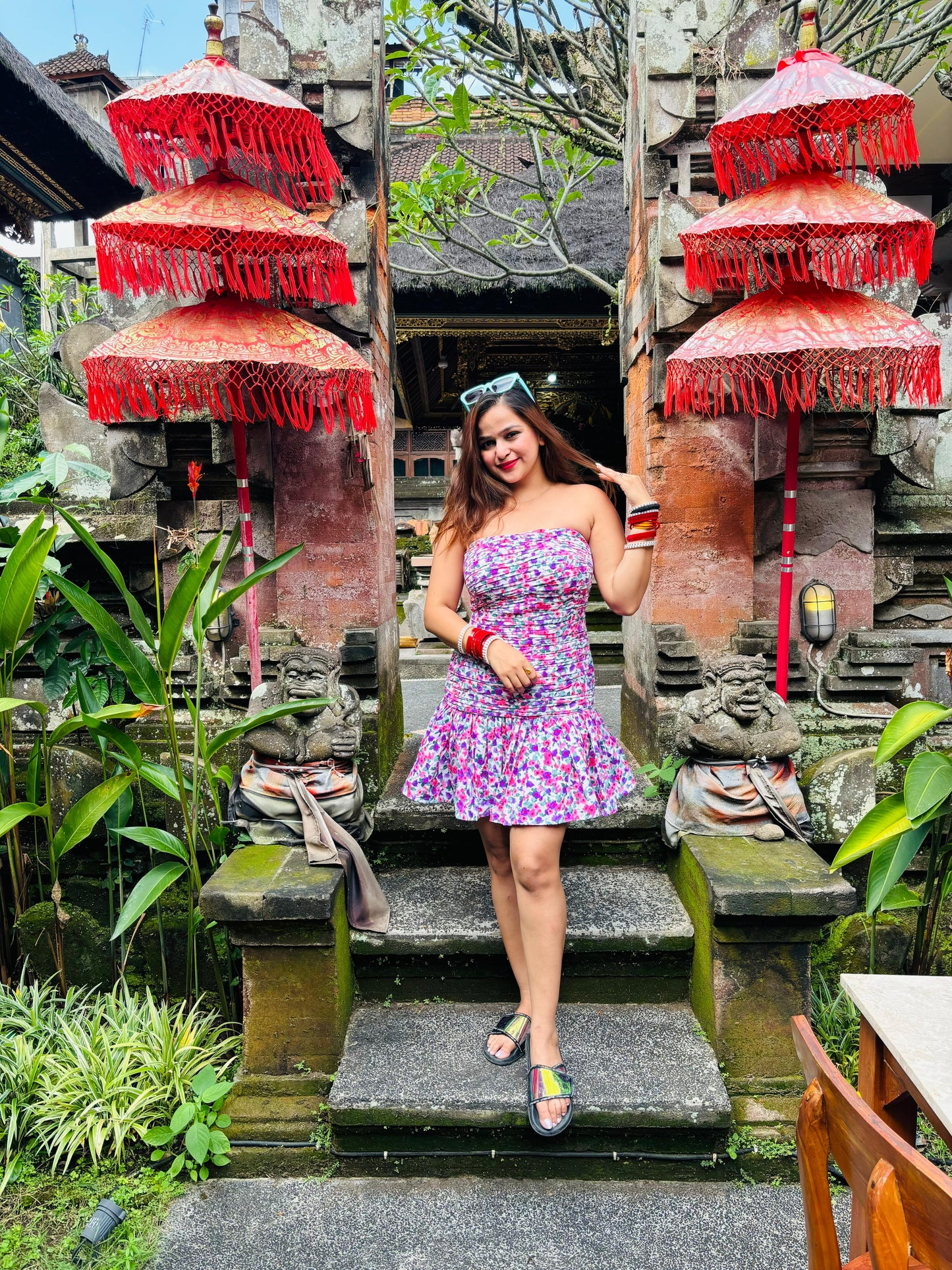 Offshoulder Floral Dress