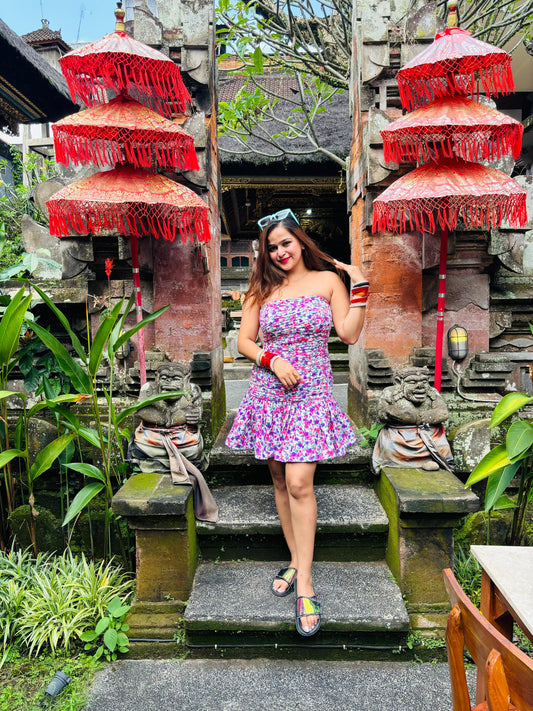 Offshoulder Floral Dress