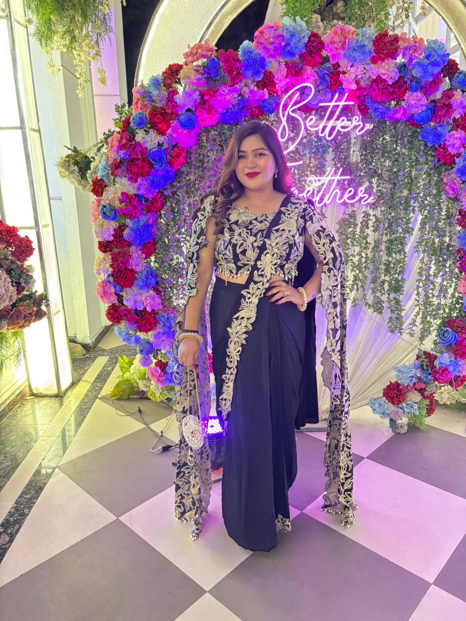 Meera Designer Drape Saree
