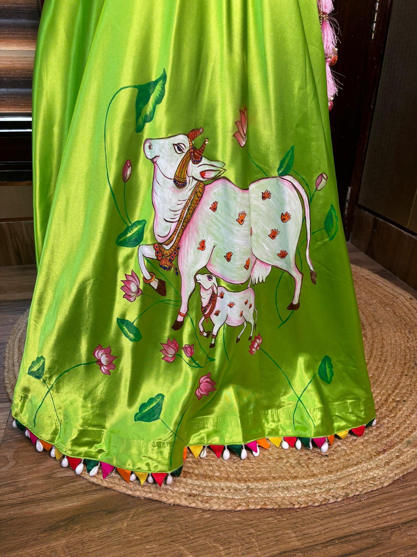 Vedha Designer Skirt Set pattern