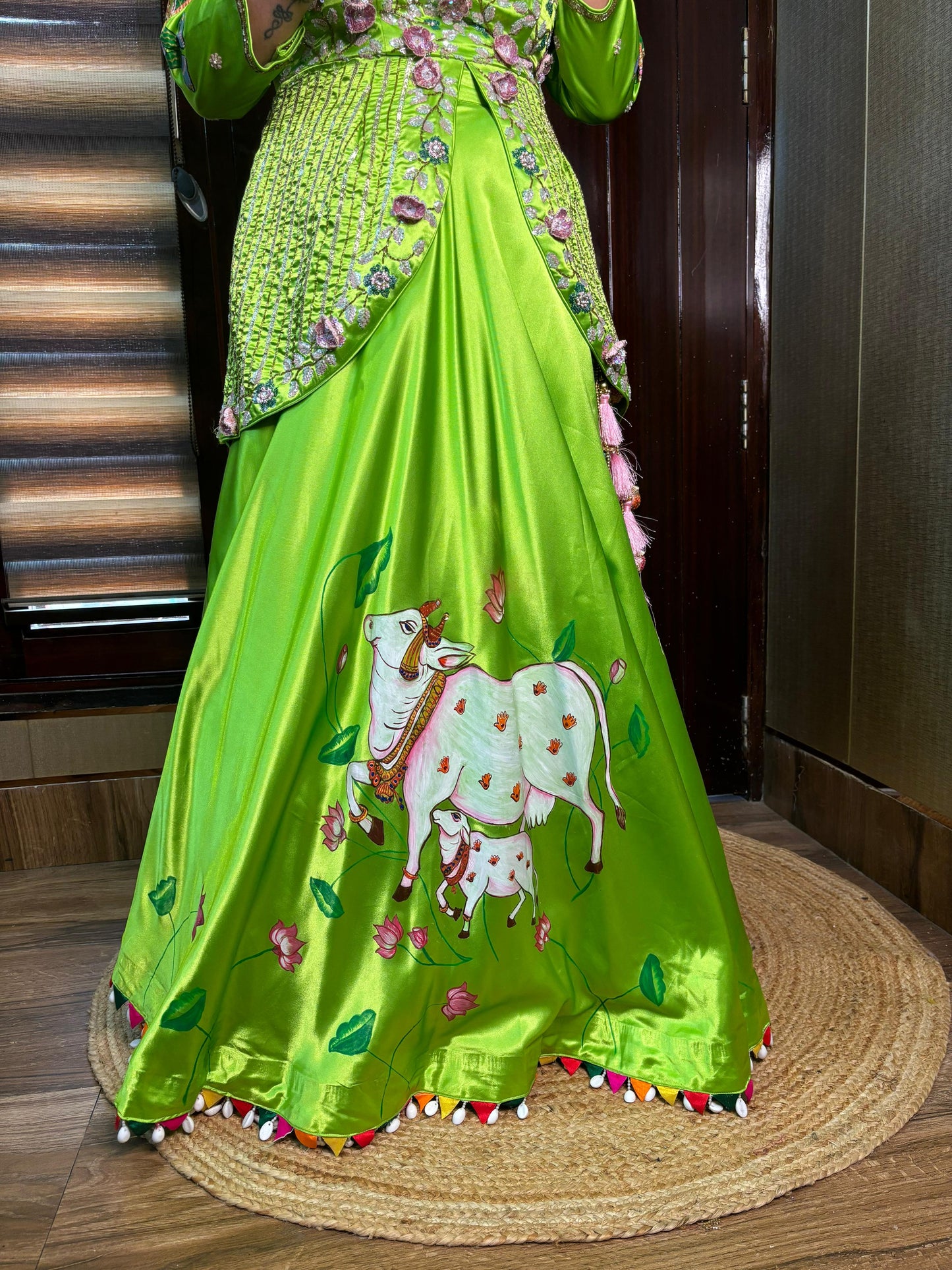 Vedha Designer Skirt Set pattern