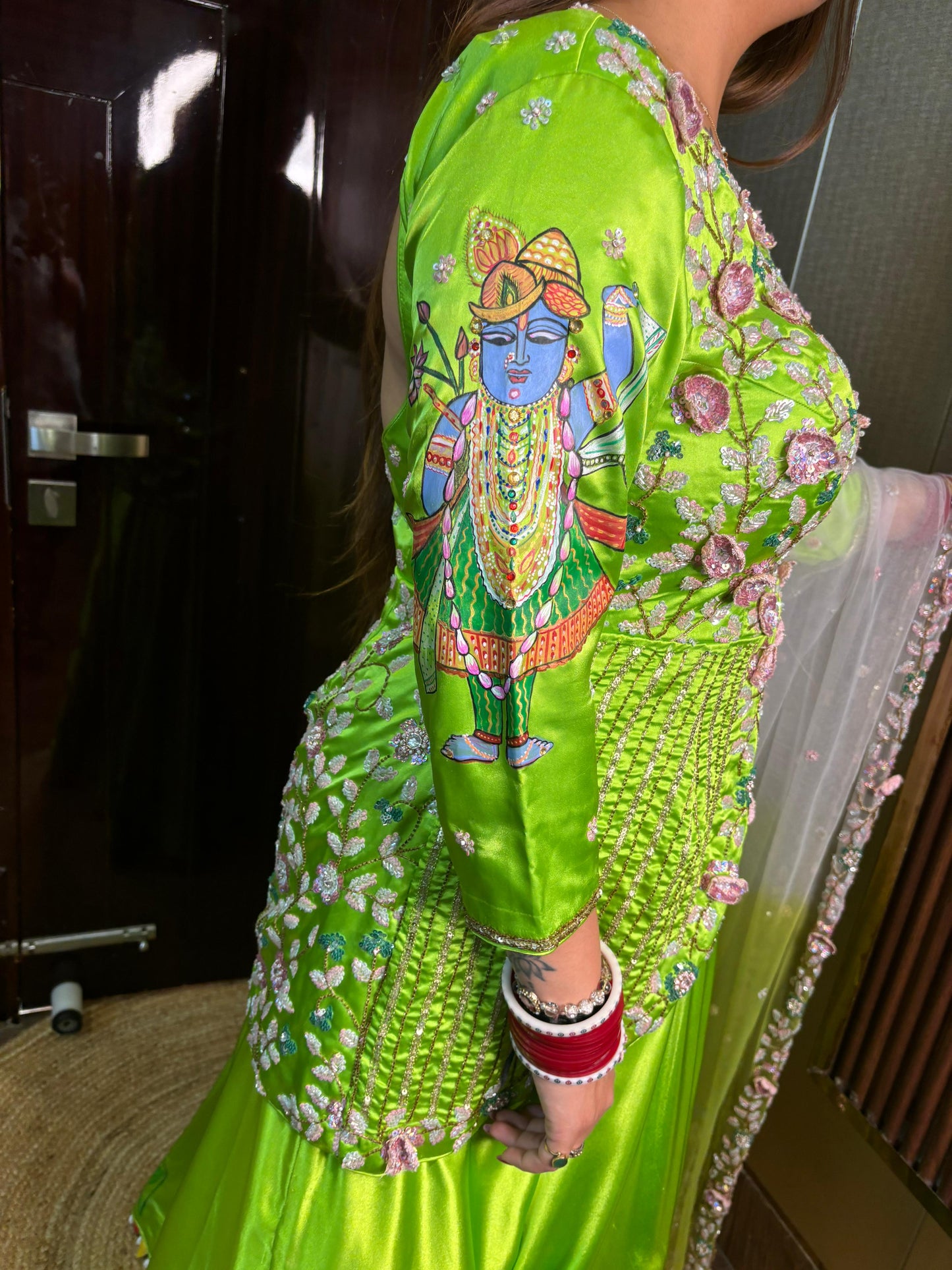 Vedha Designer Skirt Set pattern