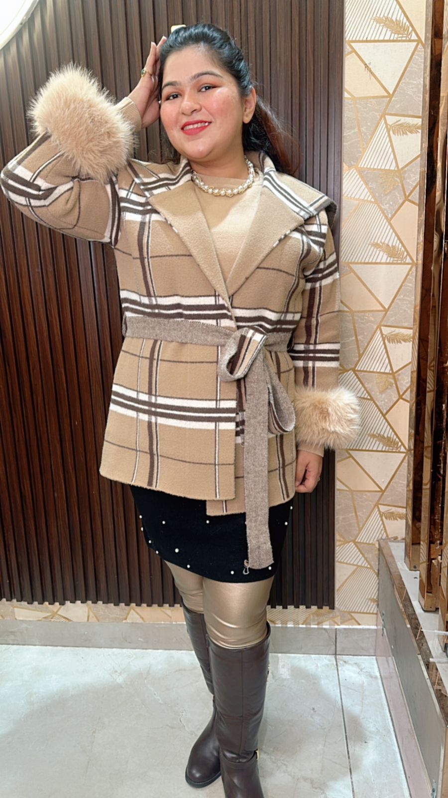 Furry Premium Blazer Dress