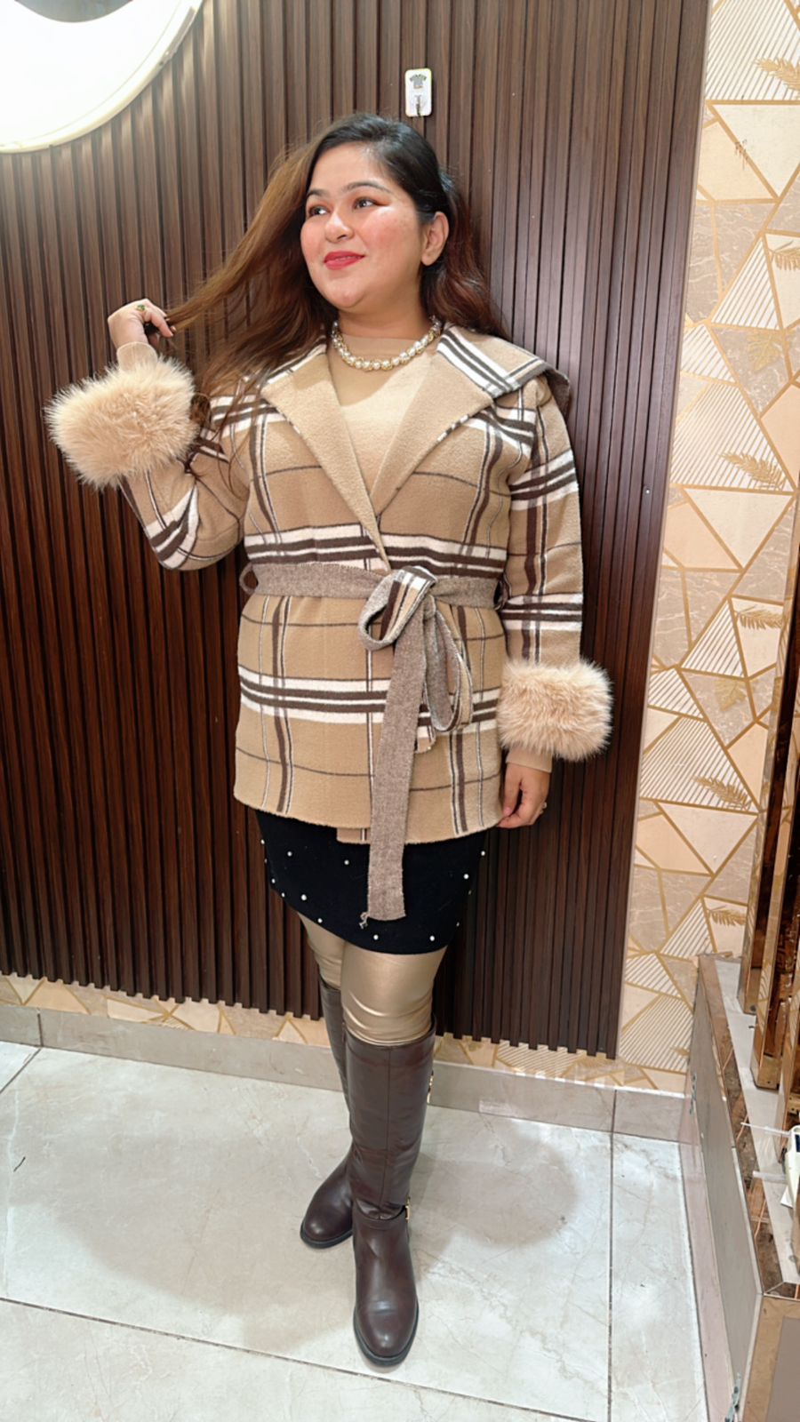 Furry Premium Blazer Dress
