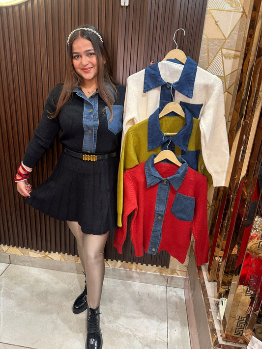 " Wes " Denim Winter Top
