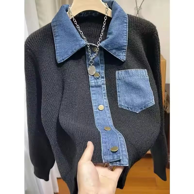 " Wes " Denim Winter Top