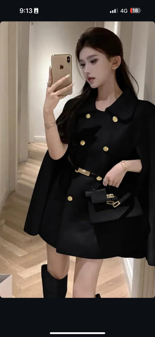 "MAIRA" BUTTON BLAZER DRESS