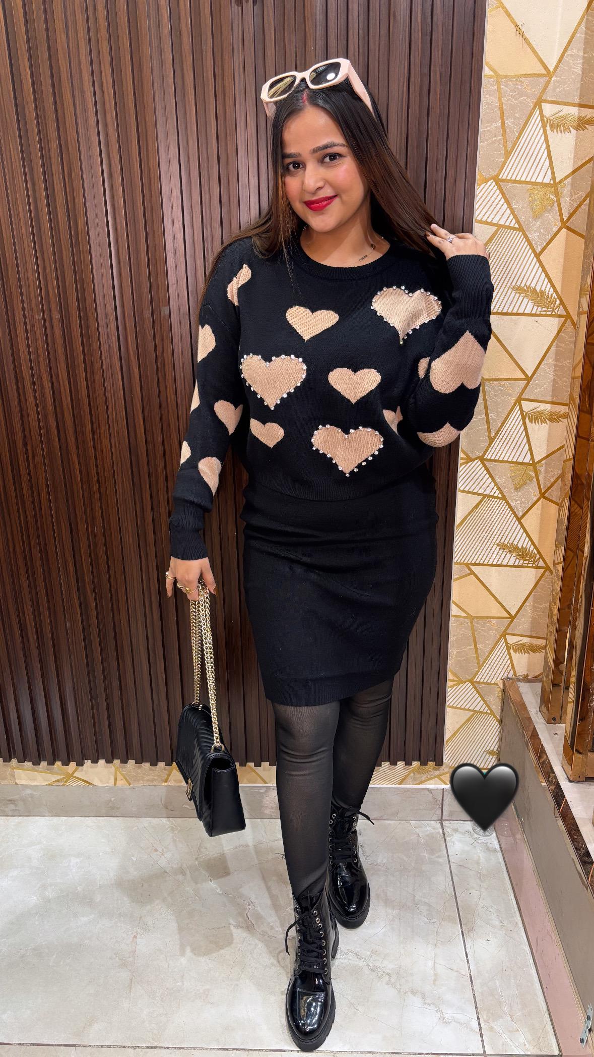 "ALL HEART" SWEATER DRESS