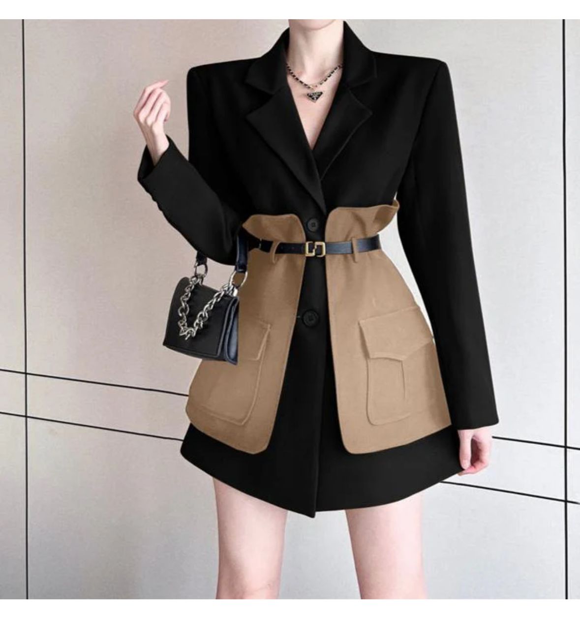 "TIA" BLAZER WITH BELT