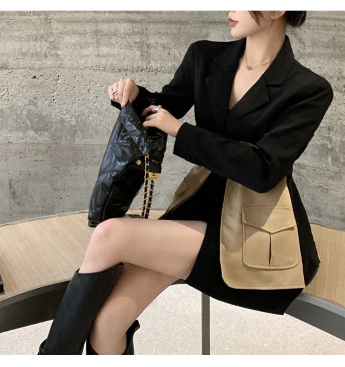 "TIA" BLAZER WITH BELT
