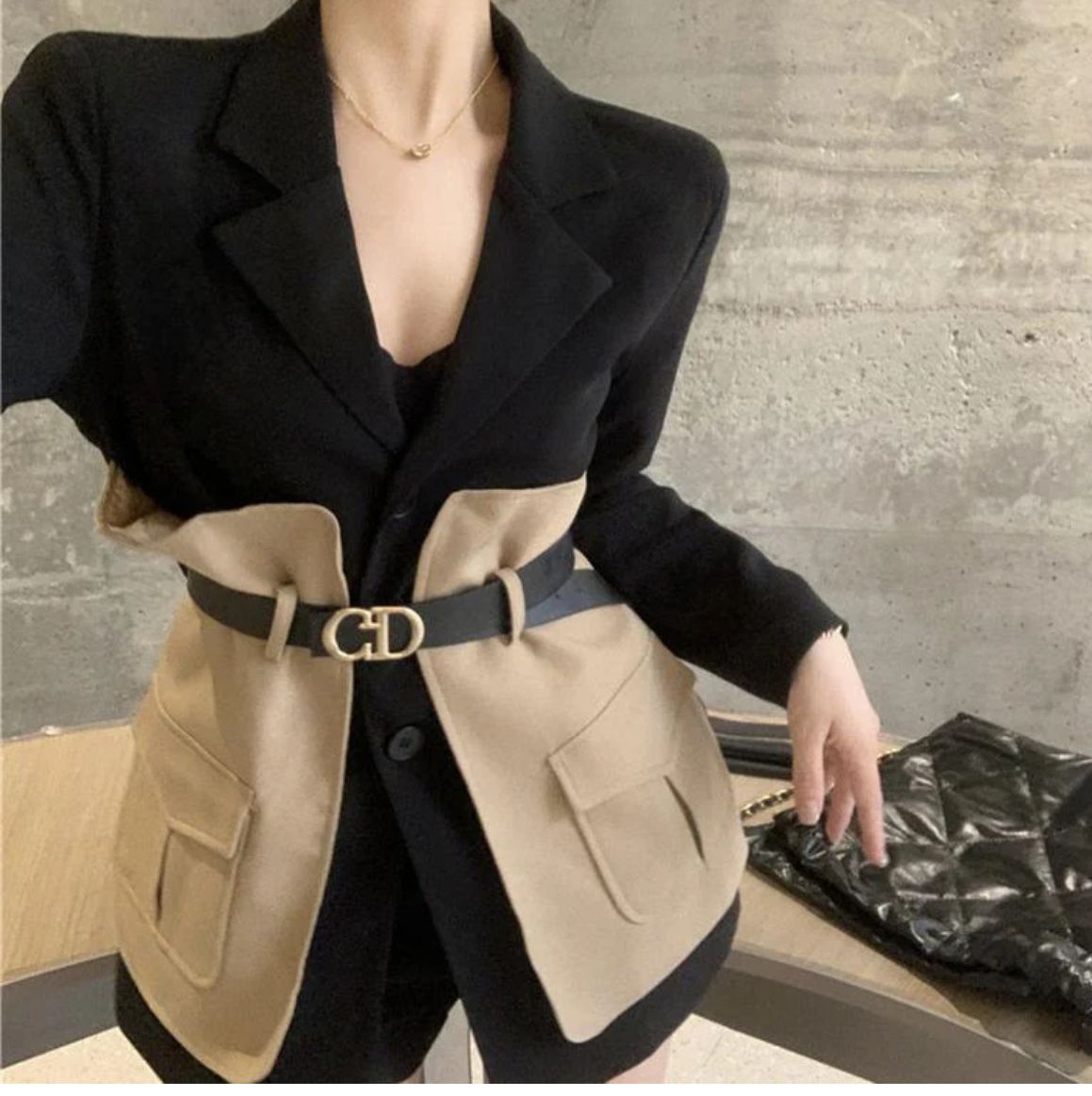 "TIA" BLAZER WITH BELT