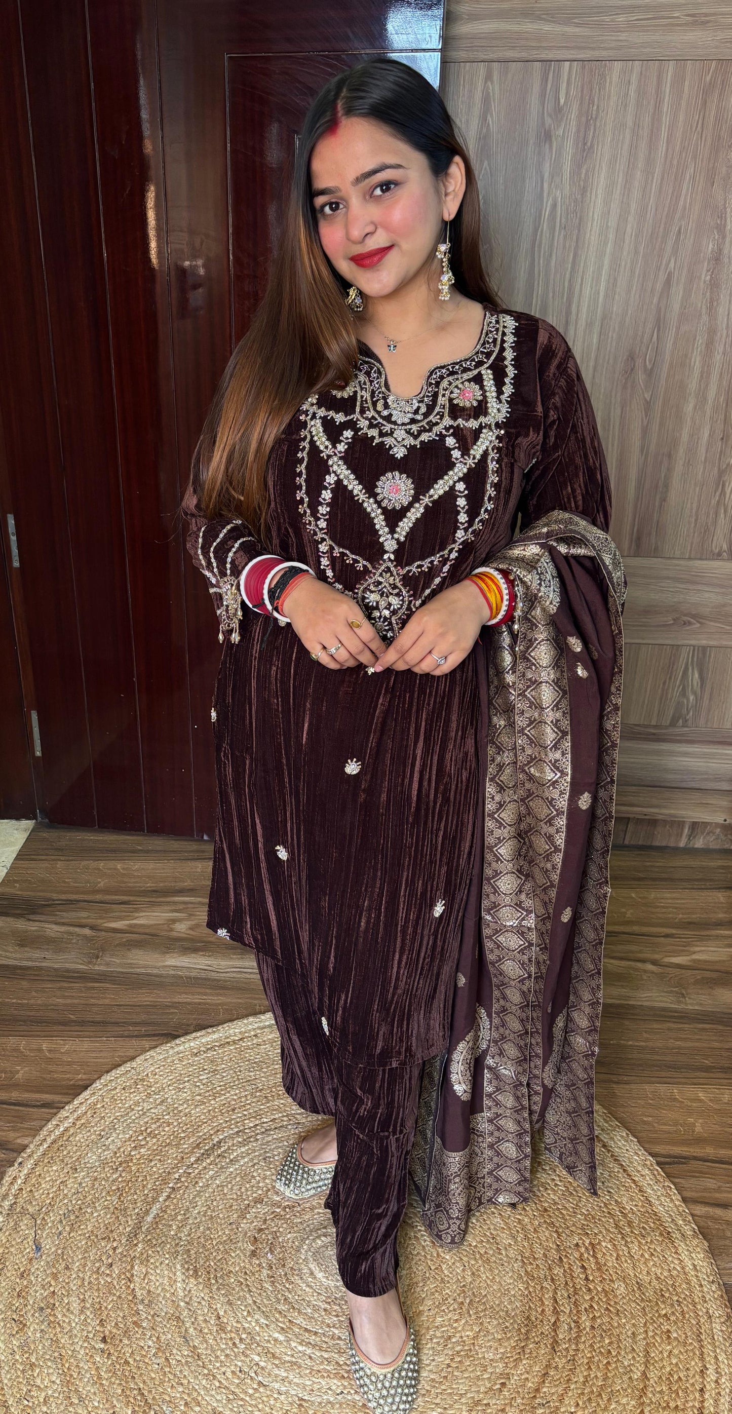 "AISHA" Velvet 3 piece suit