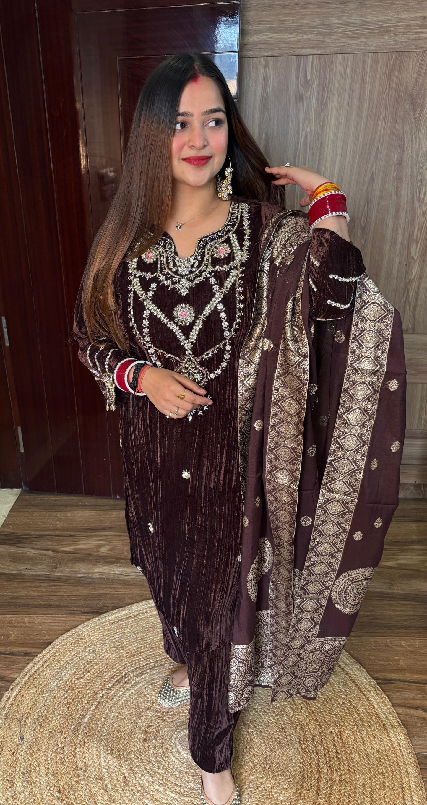 "AISHA" Velvet 3 piece suit