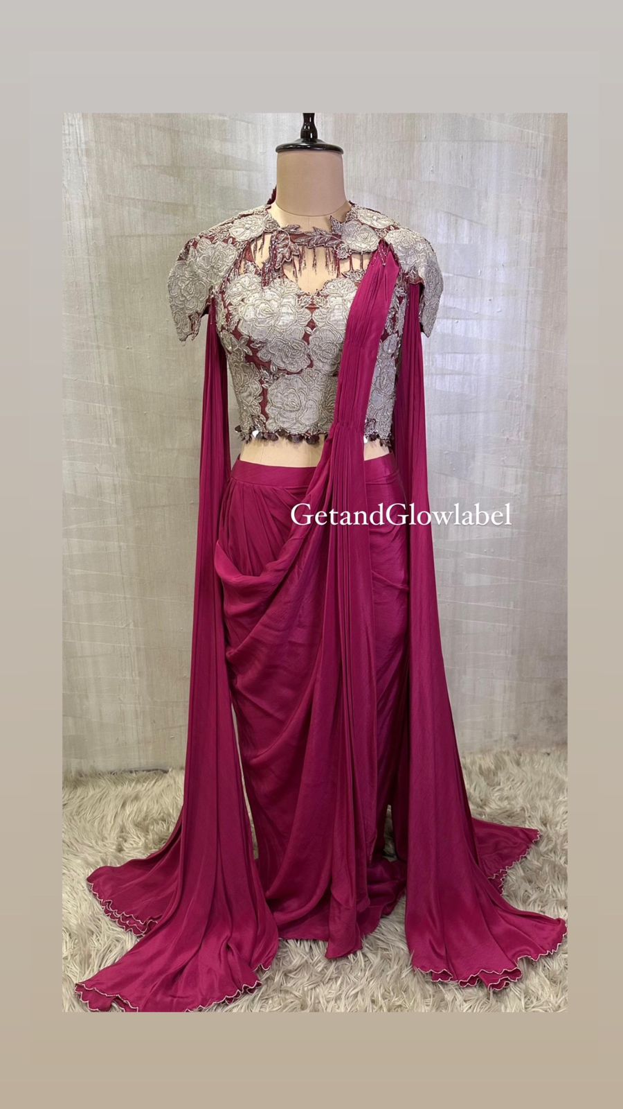 "AASHNA" 3 PIECE DESIGNER DRAPE