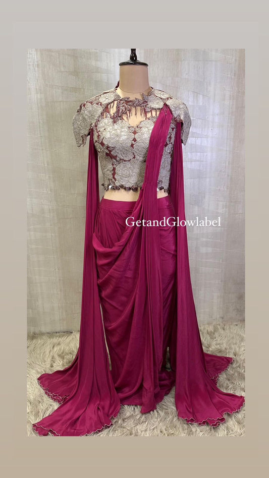 "AASHNA" 3 PIECE DESIGNER DRAPE