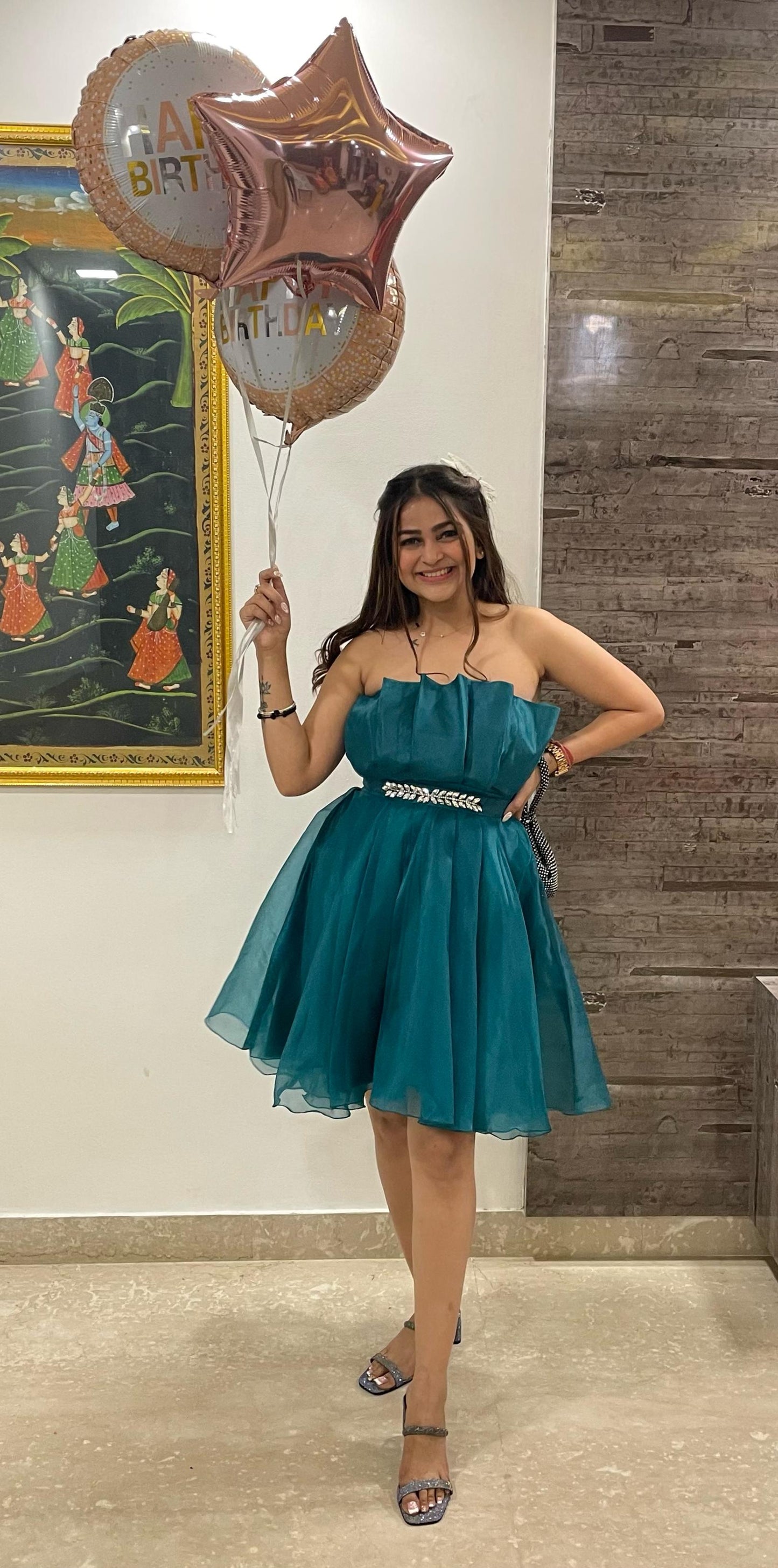 "TWIRL" ORGENZA DRESS
