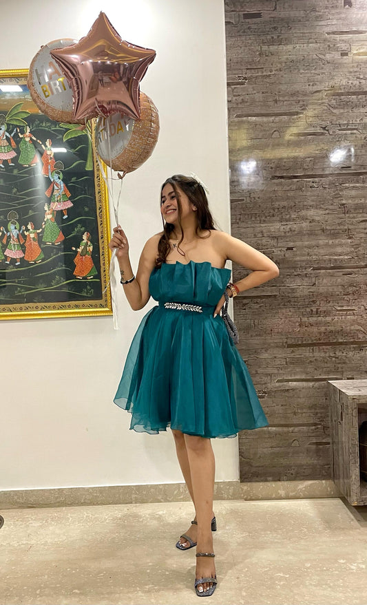 "TWIRL" ORGENZA DRESS