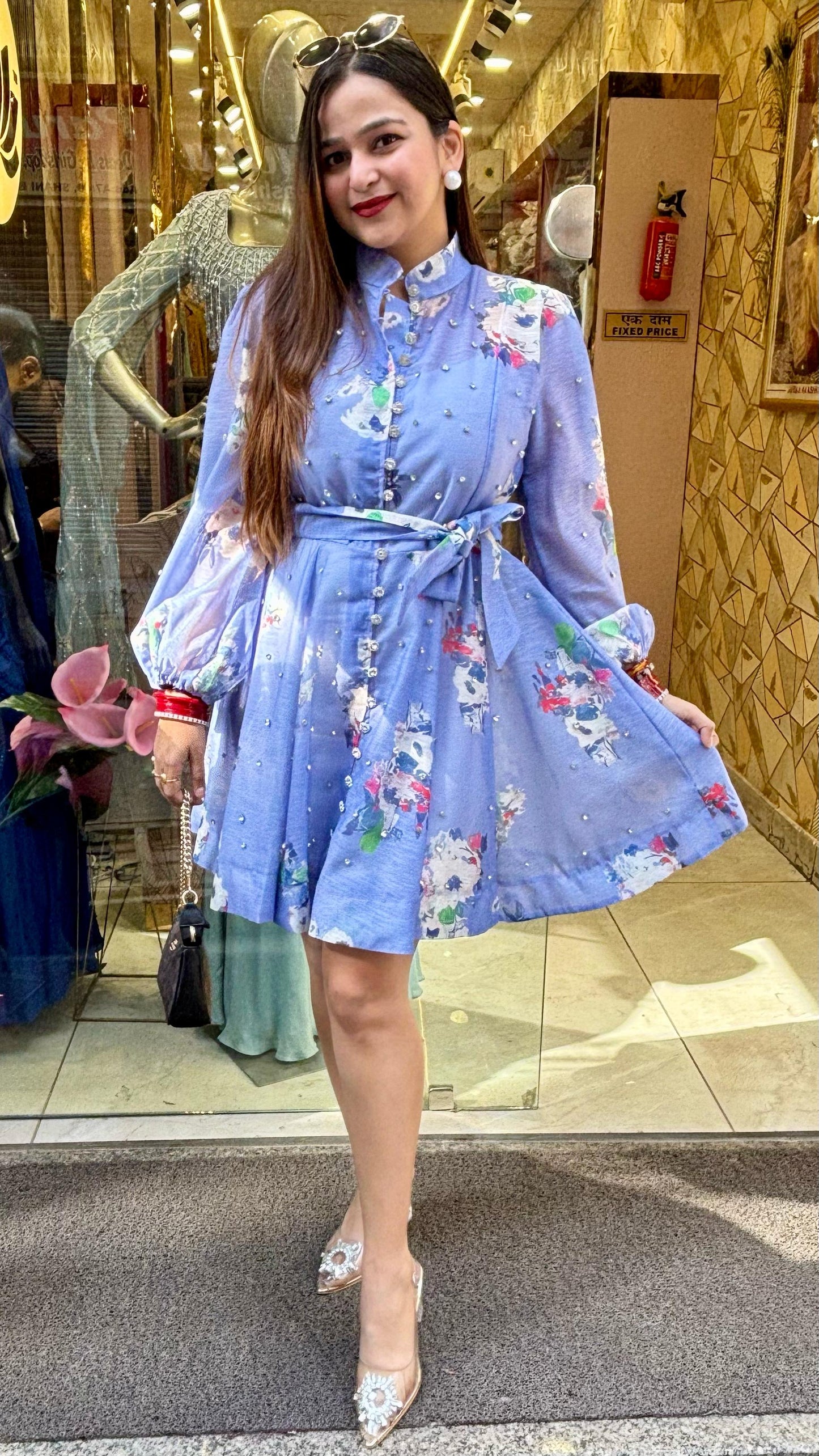 "SONIA" SWAROSKI SHORT DRESS