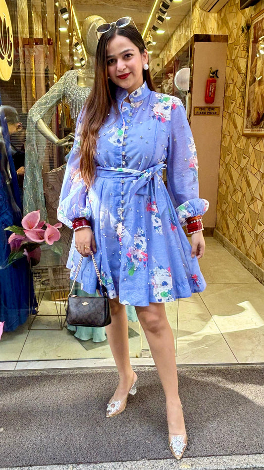 "SONIA" SWAROSKI SHORT DRESS