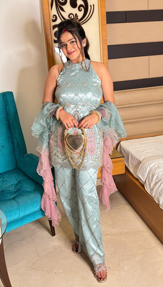 "NAINAA- 3 PIECE LUXE DESIGNER SUIT "