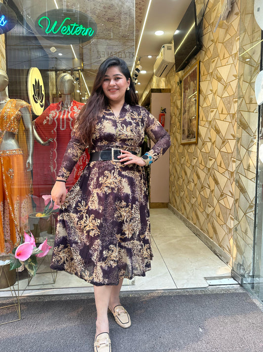 "MERA" DRESS WITH BELT