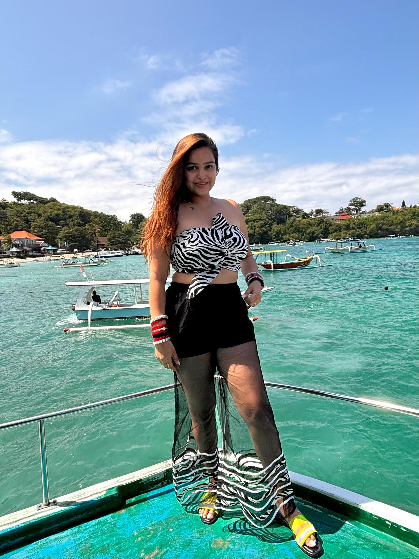 Custom Beach Top With Designer Pants
