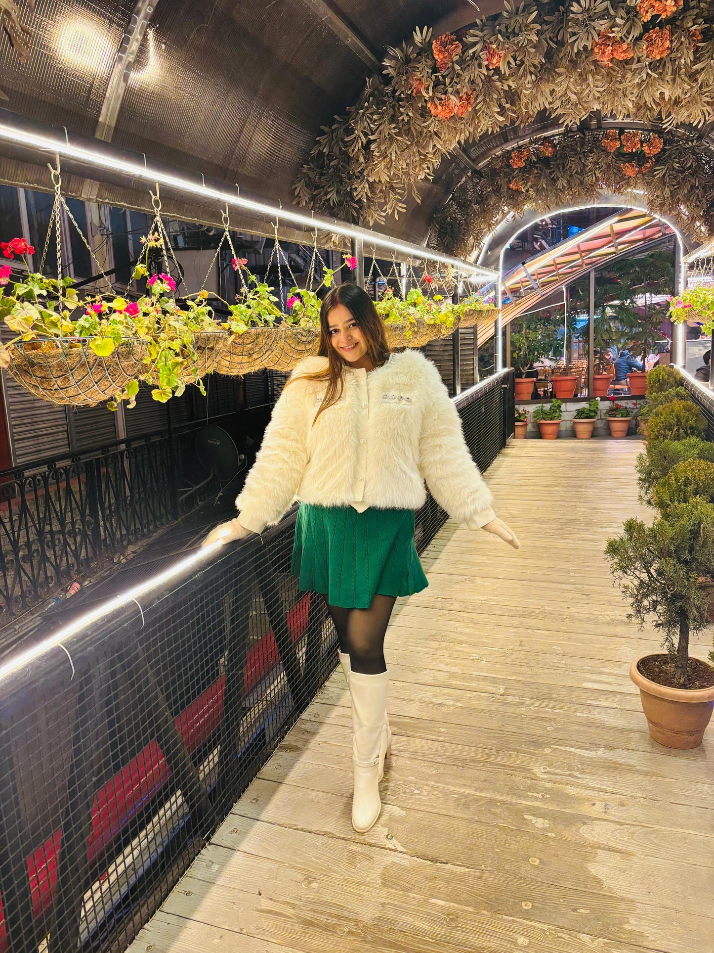 "HAILEE" Designer Fur Jackets with detailing
