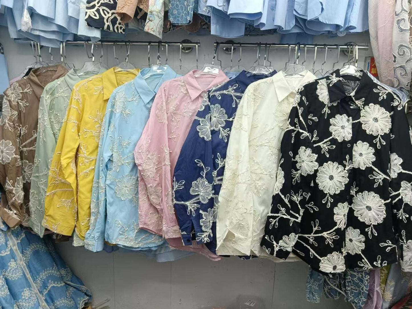 "MARIA" COTTON THREAD SHIRTS