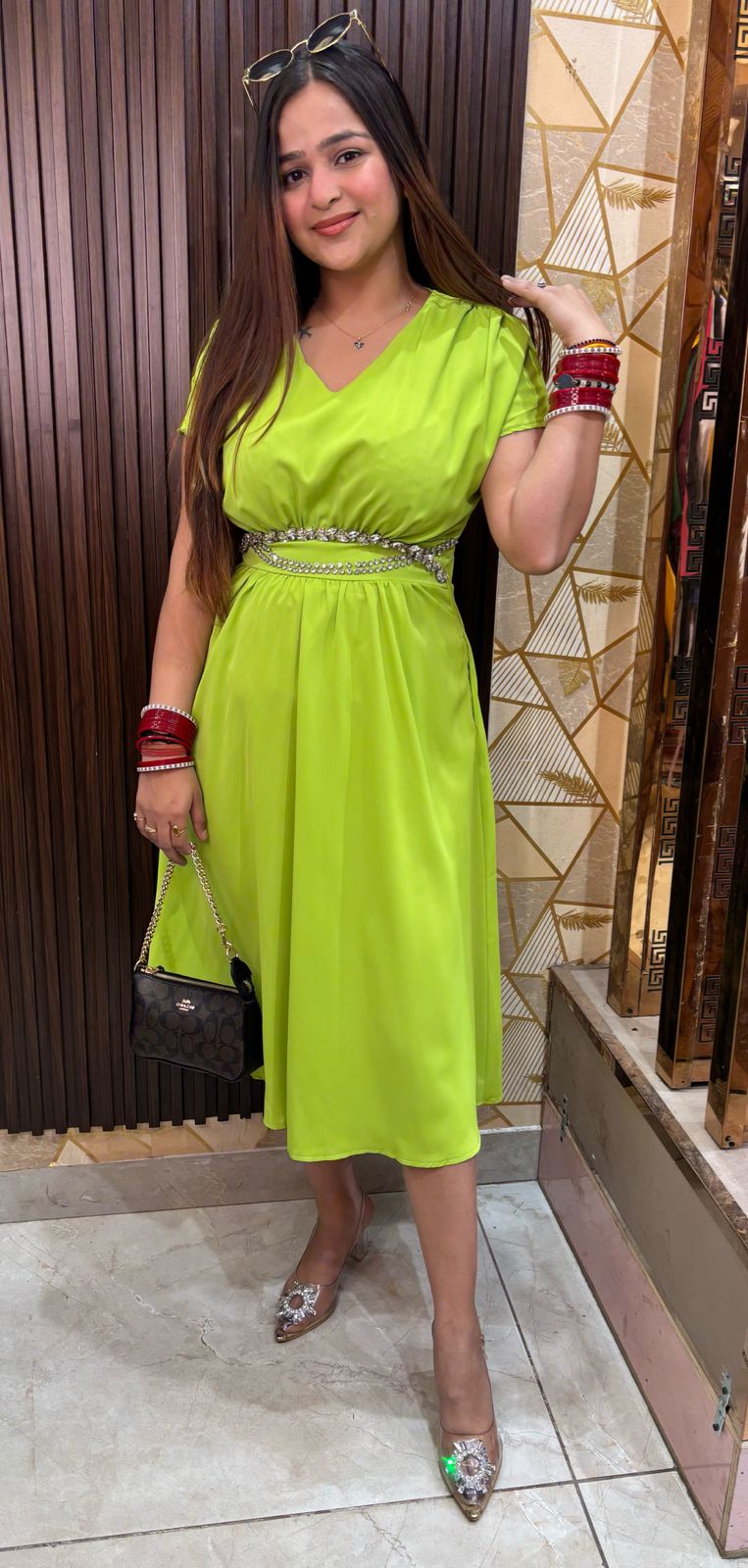 MANGO STONNED DRESS