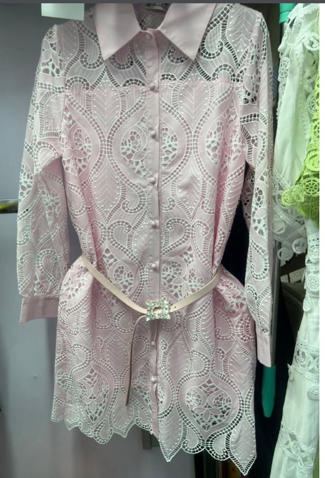 "PINK" WELLA DRESS WITH BELT
